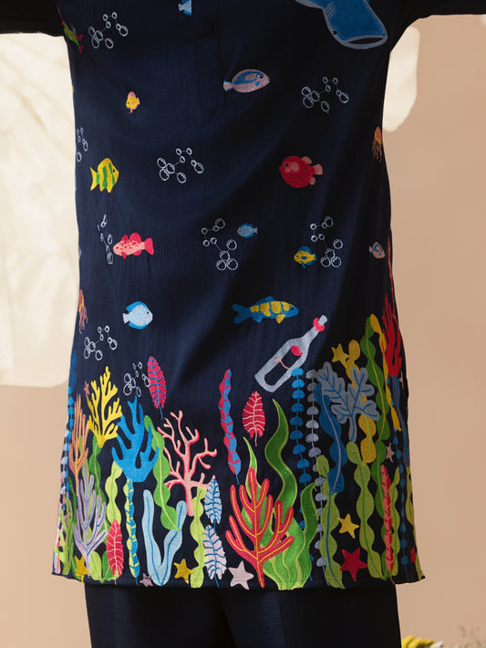 Dariya - Silk Embroidery Kurta Set