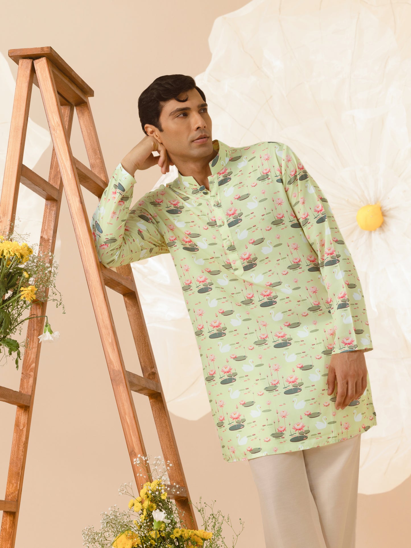 Pond of Dreams - Silk Kurta