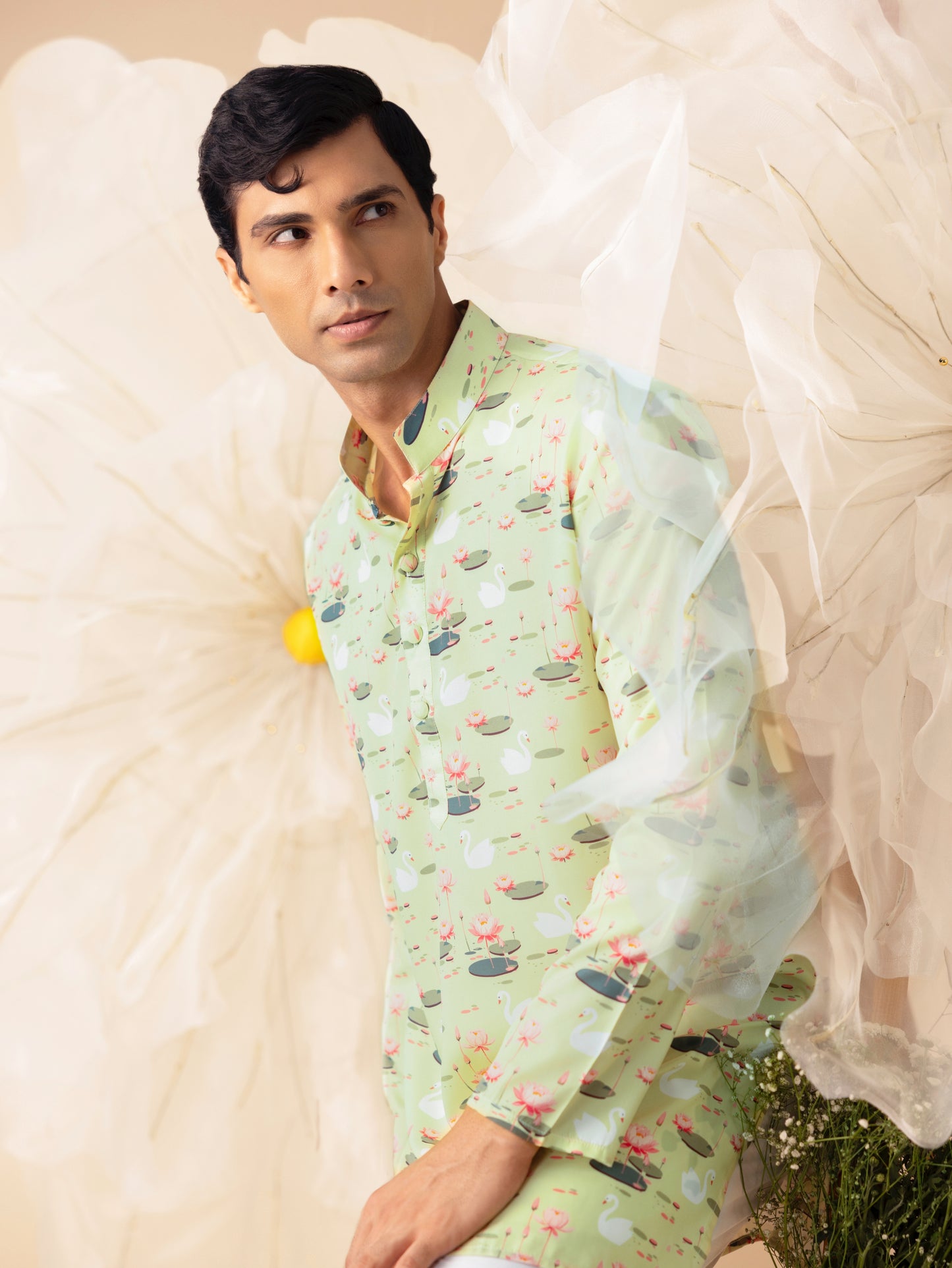 Pond of Dreams - Silk Kurta