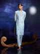 Boondein - Sequins - Hand Embroidery Chanderi Kurta Set