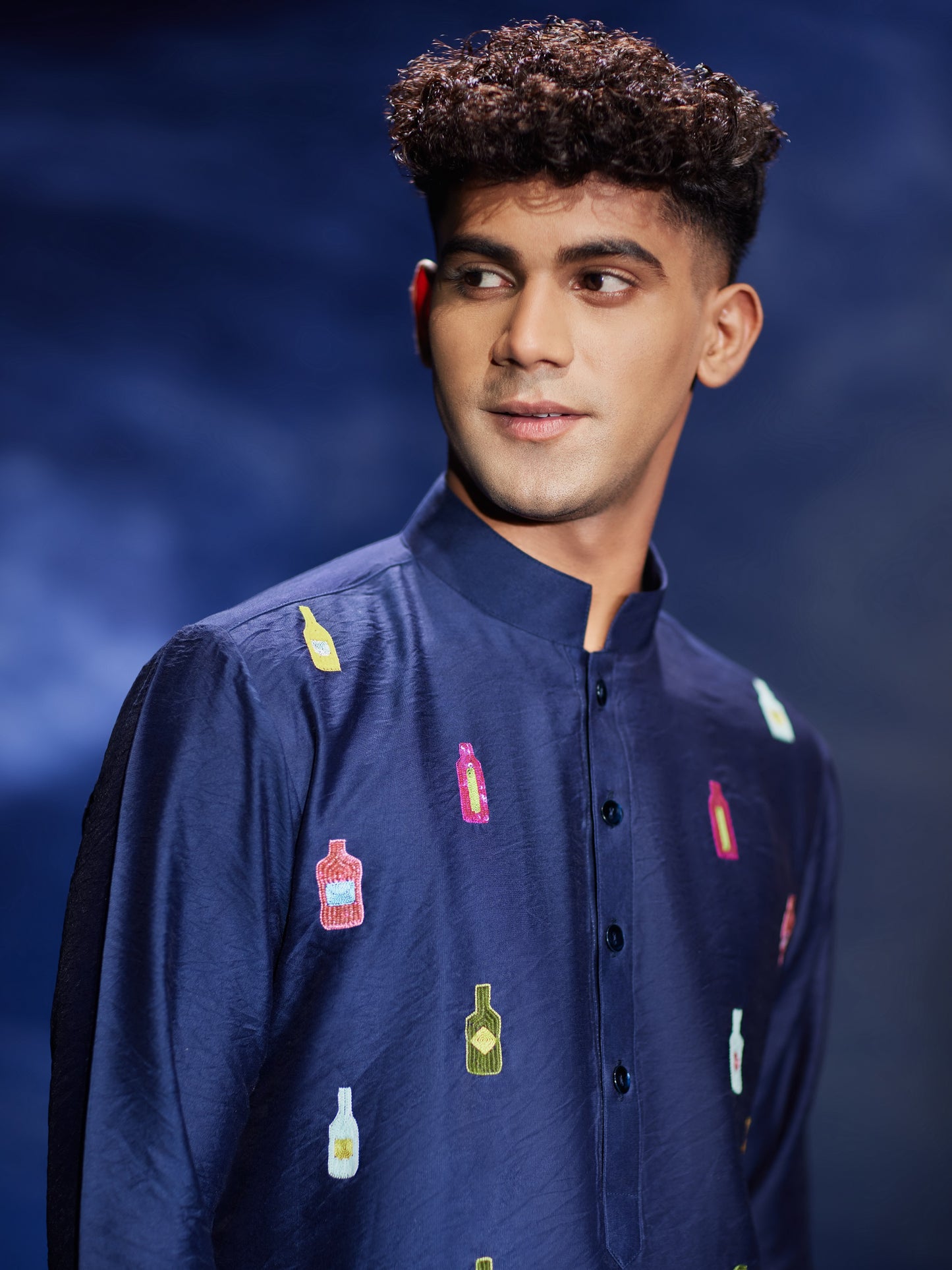 Jashan - Sequins - Hand Embroidery Chanderi Kurta Set