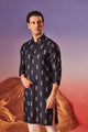Midnight blossom - Silk Kurta