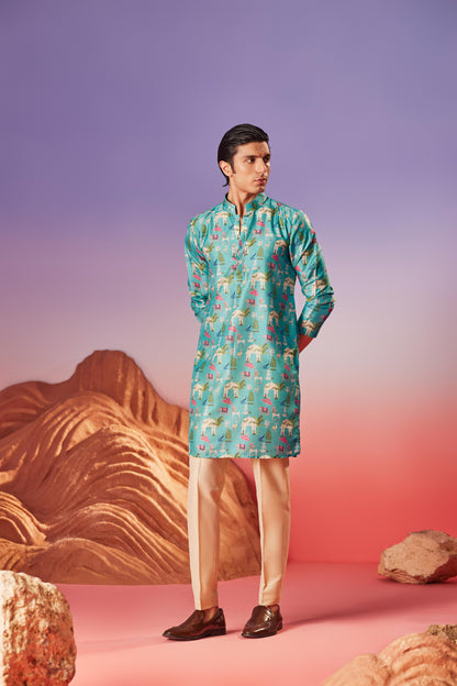 Noor Mahal - Silk Kurta