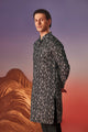 Dark Canvas  - Silk Kurta
