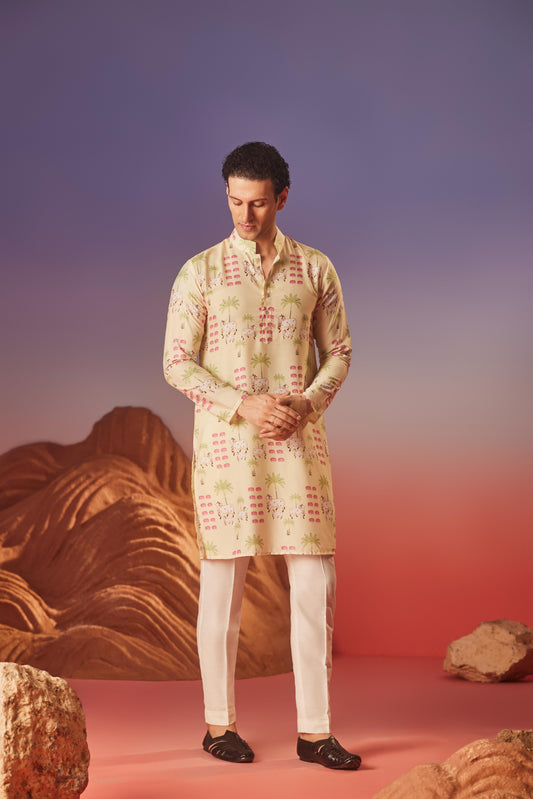 Pichwai Tales - Silk Kurta