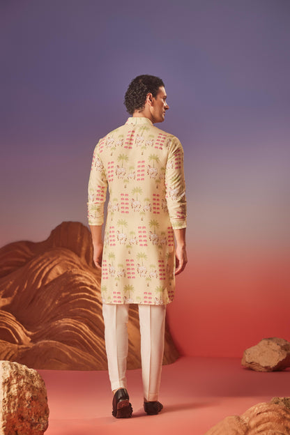Pichwai Tales - Silk Kurta