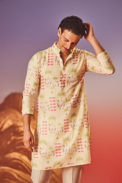Pichwai Tales - Silk Kurta