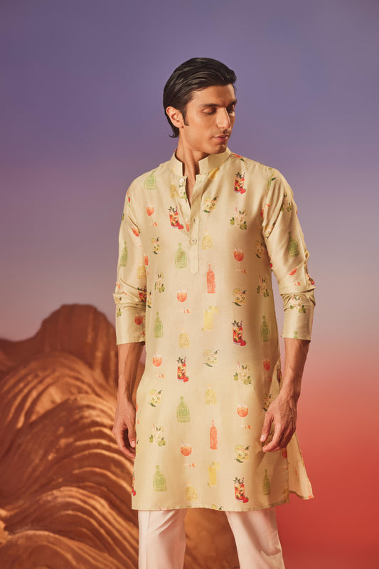 Cocktail Hour - Silk Kurta