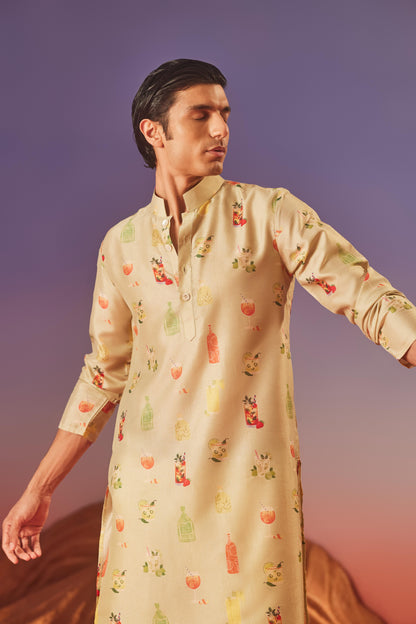 Cocktail Hour - Silk Kurta