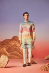 Wave Of Colors - Silk Kurta