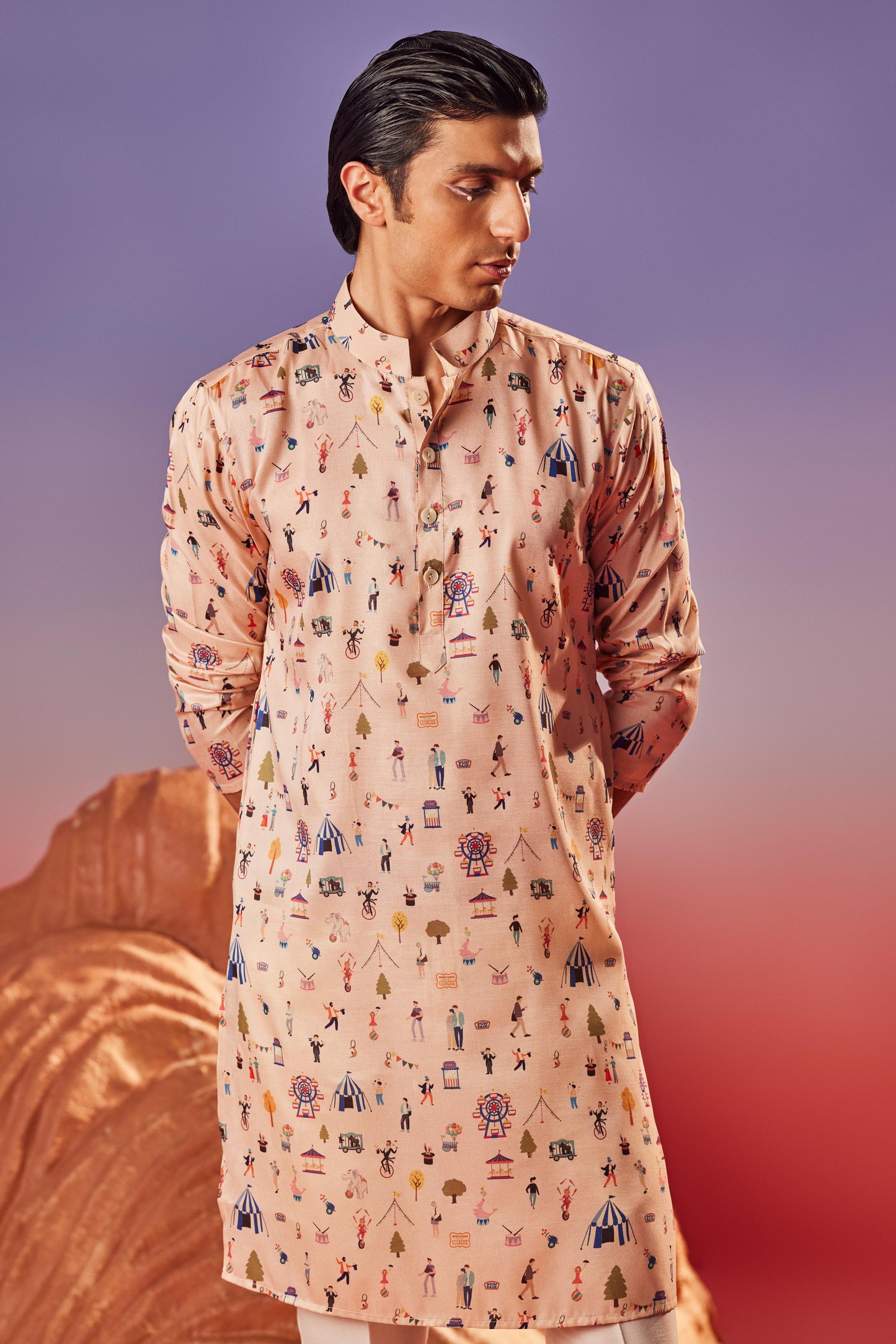 Circus Flair - Silk Kurta