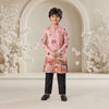 Skyline Serenity - Silk Kurta Set For Kids