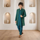 Gehra - Silk Embroidery - Indo-western Set For Kids