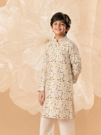 Life In A Box Silk Kurta - Set For Kids