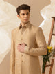 Gulkaar - Silk Embroidery Indo-Western Jacket Shirt Set