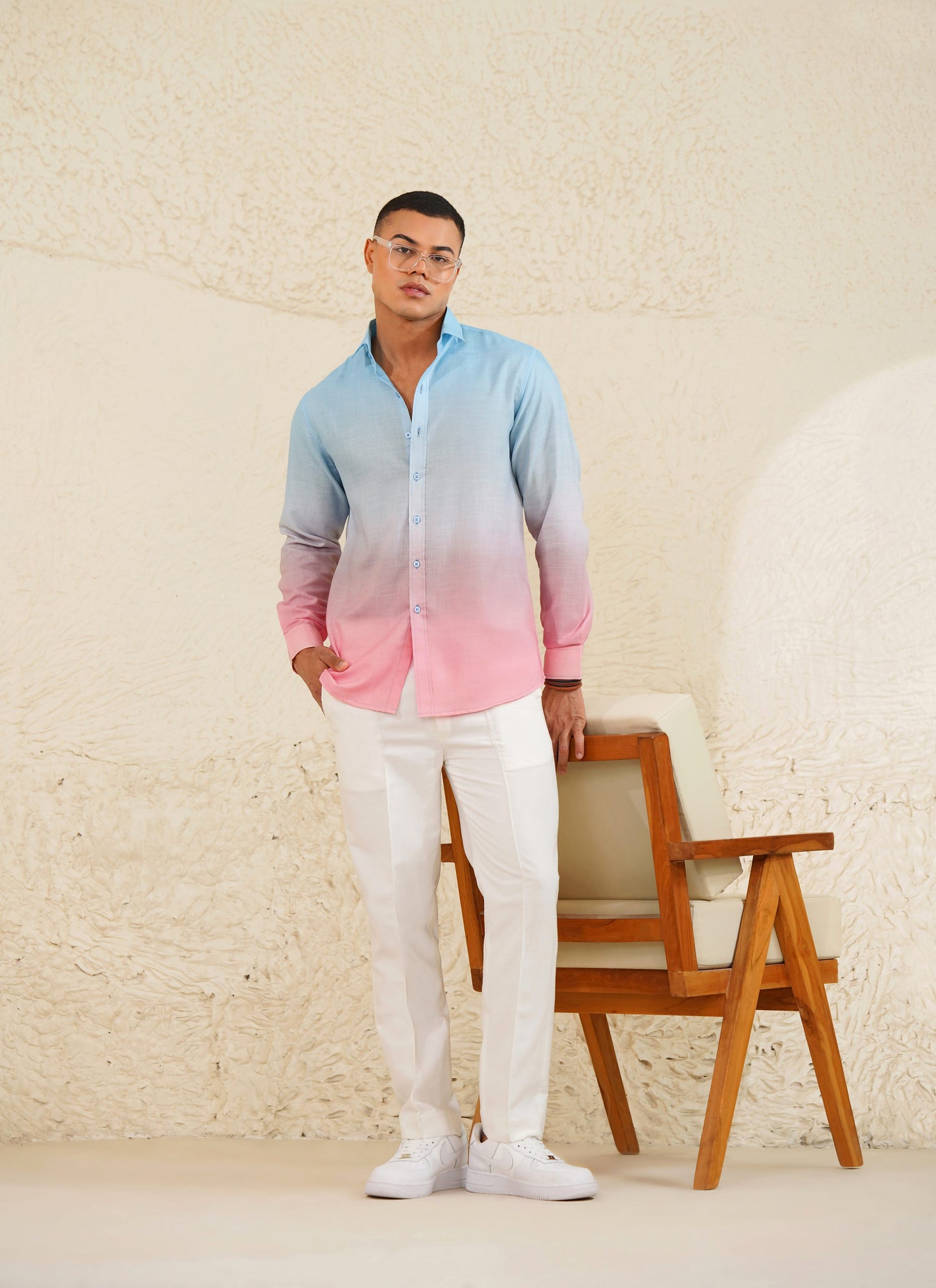 Pastel Drift   - Linen Shirt