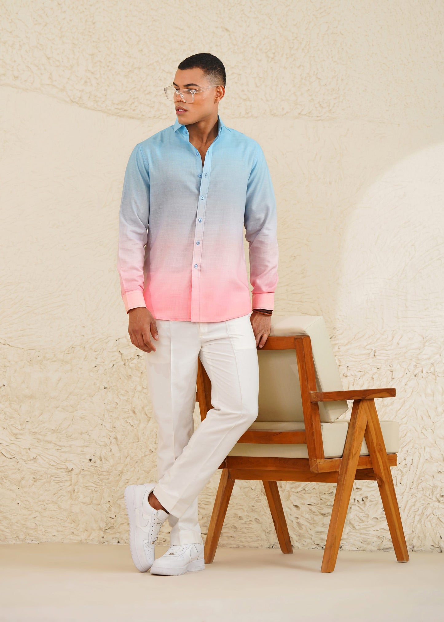 Pastel Drift   - Linen Shirt