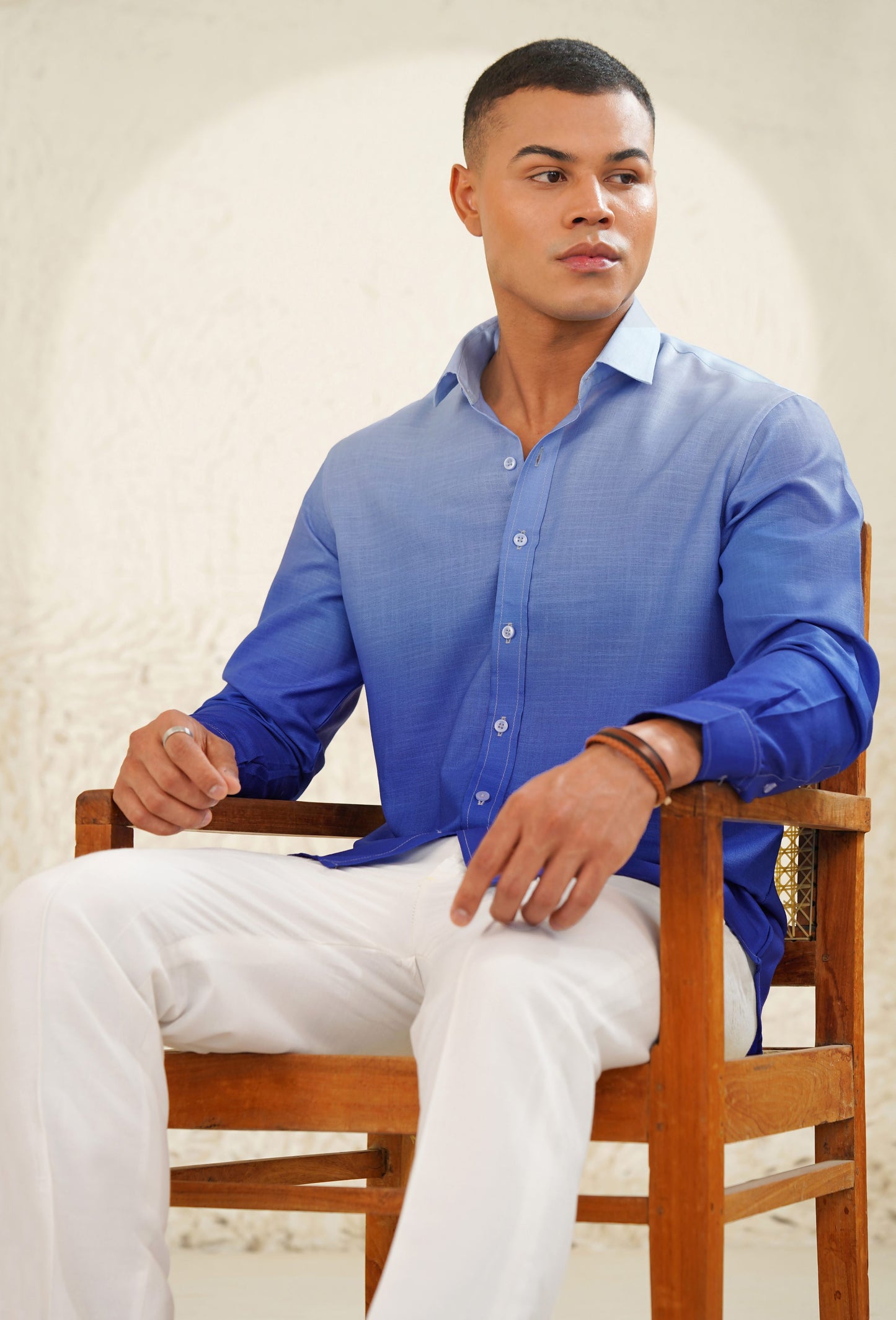 Blue Mirage - Linen Shirt