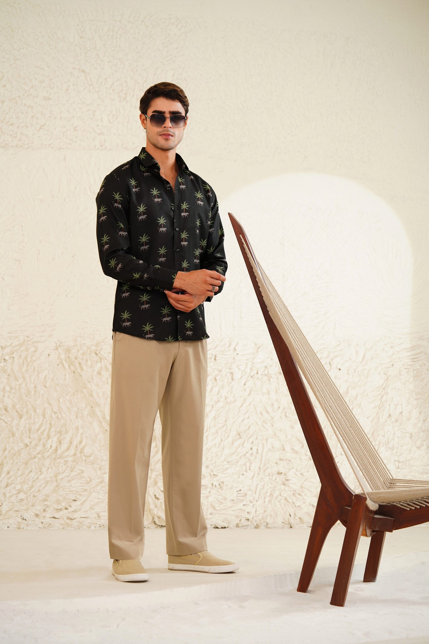 Palm and Claws - Linen Shirt