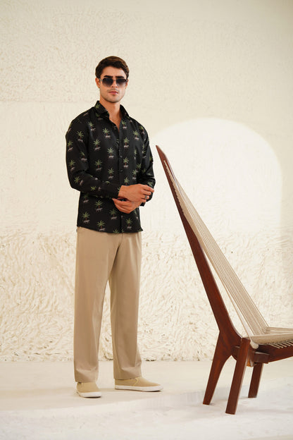 Palm and Claws - Linen Shirt
