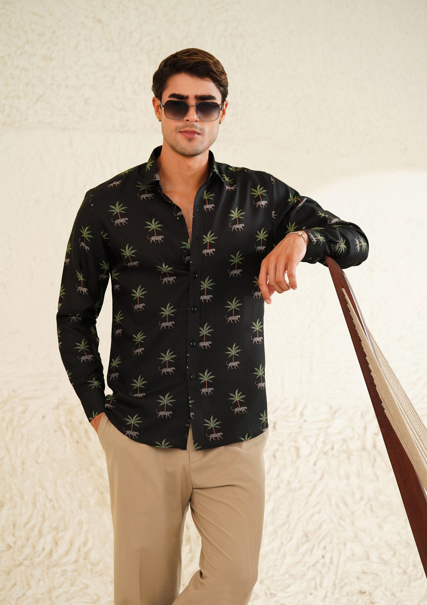 Palm and Claws - Linen Shirt