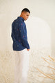 Sea Doodle  - Embroidery Linen Shirt