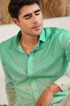Meadow Drift  - Embroidery Linen Shirt