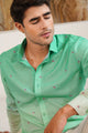 Meadow Drift  - Embroidery Linen Shirt