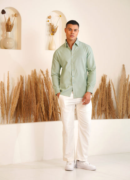 Monday Mint  - Oxford Cotton Shirt