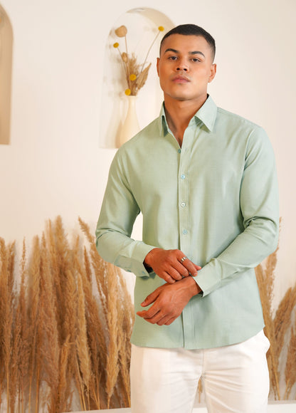 Monday Mint  - Oxford Cotton Shirt