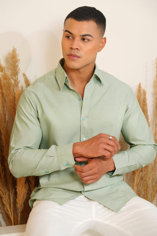 Monday Mint  - Oxford Cotton Shirt