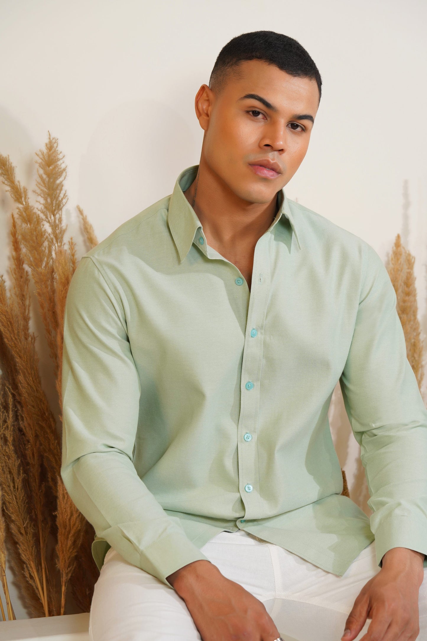 Monday Mint  - Oxford Cotton Shirt