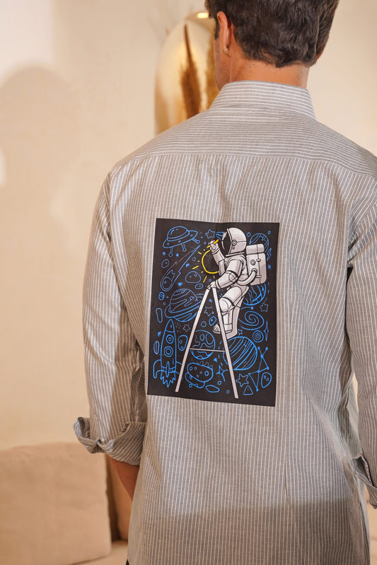 Space Wander - Oxford Cotton Shirt