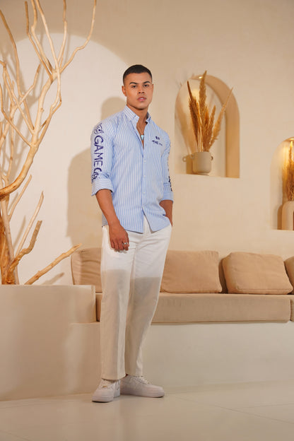 Whimsical Scribbles - Oxford Cotton Shirt