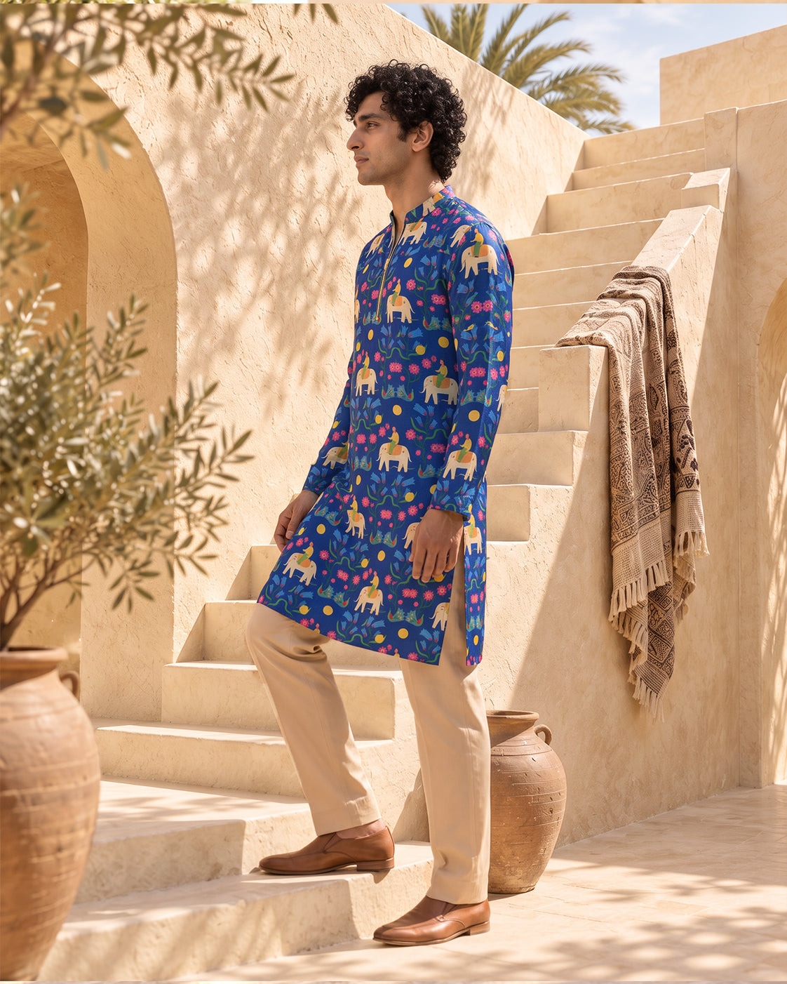 Midnight Safari - Silk Kurta