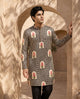 Mughal Stripe Silk Kurta