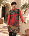 The Tropic Roar - Silk Kurta