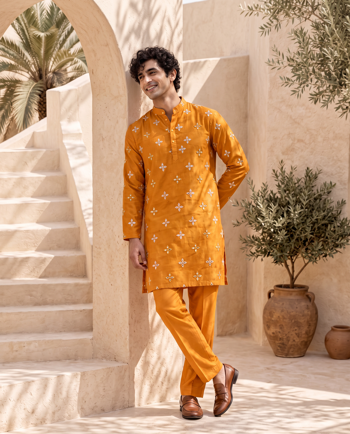 Jhalak - Silk Sequins Embroidery Kurta Set
