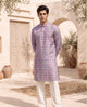 Violet Waves - Silk Kurta