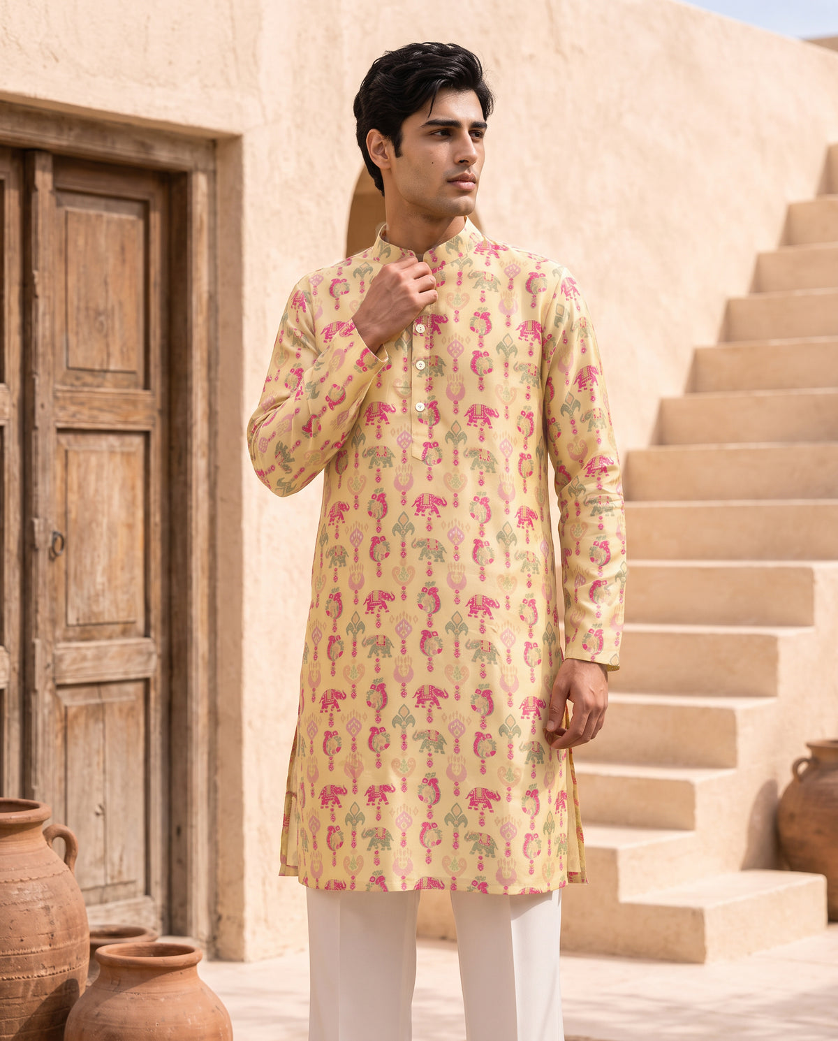 Gaja Meadow - Silk Kurta