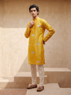 Peela - Foil Mirror Umberella  & Silk - Kurta Set