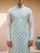 Aqua Prism - Silk Embroidery Kurta Set