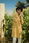 Yellow Art  - Silk Kurta