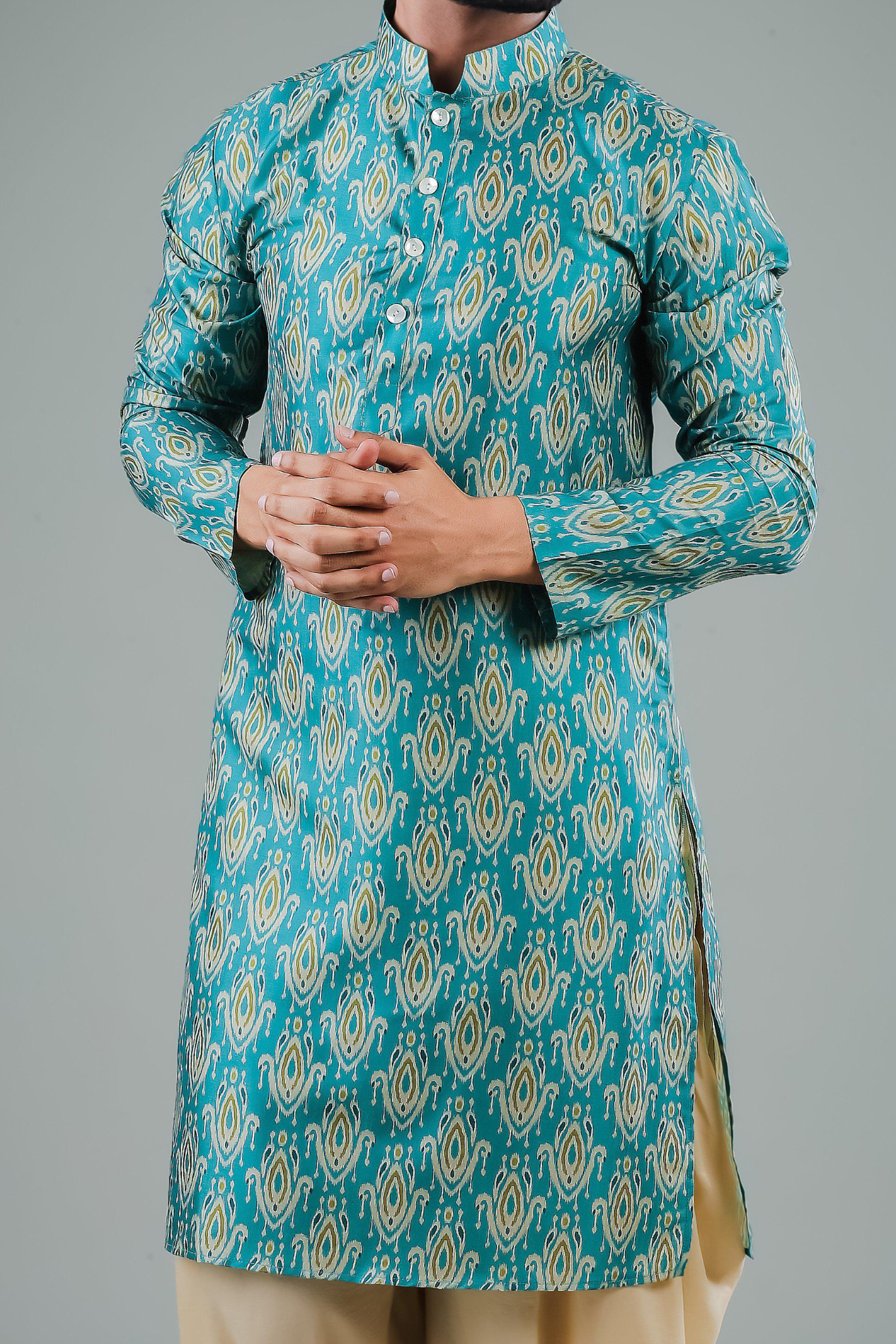 The Luxe Ikat - Silk Kurta