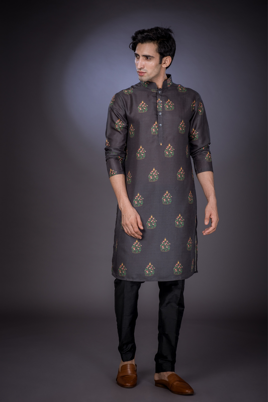 Freedom Cage -  Silk Kurta