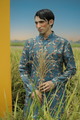 Peacock Garden  - Silk Kurta