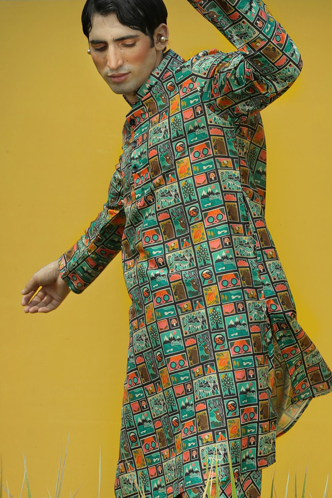 Black Gallery  - Silk Kurta