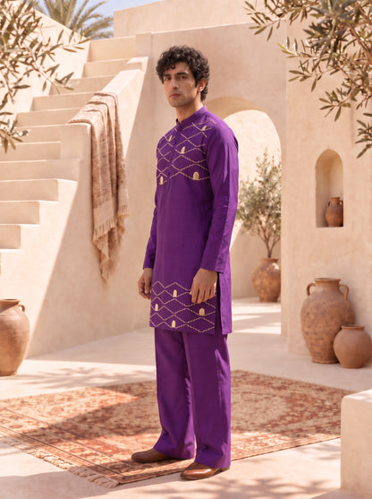 Saaz - Silk Embroidery Kurta Set