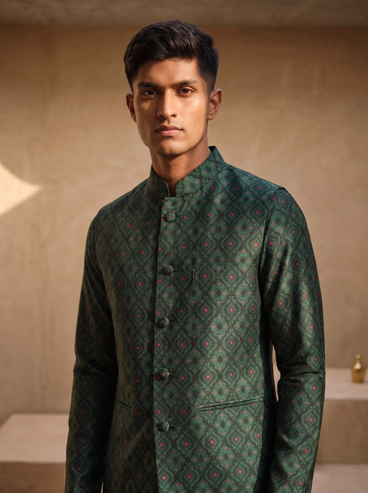 Arctic Nights - Nehru Jacket Set