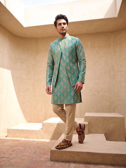 Luxe Ikat -Nehru Jacket Set